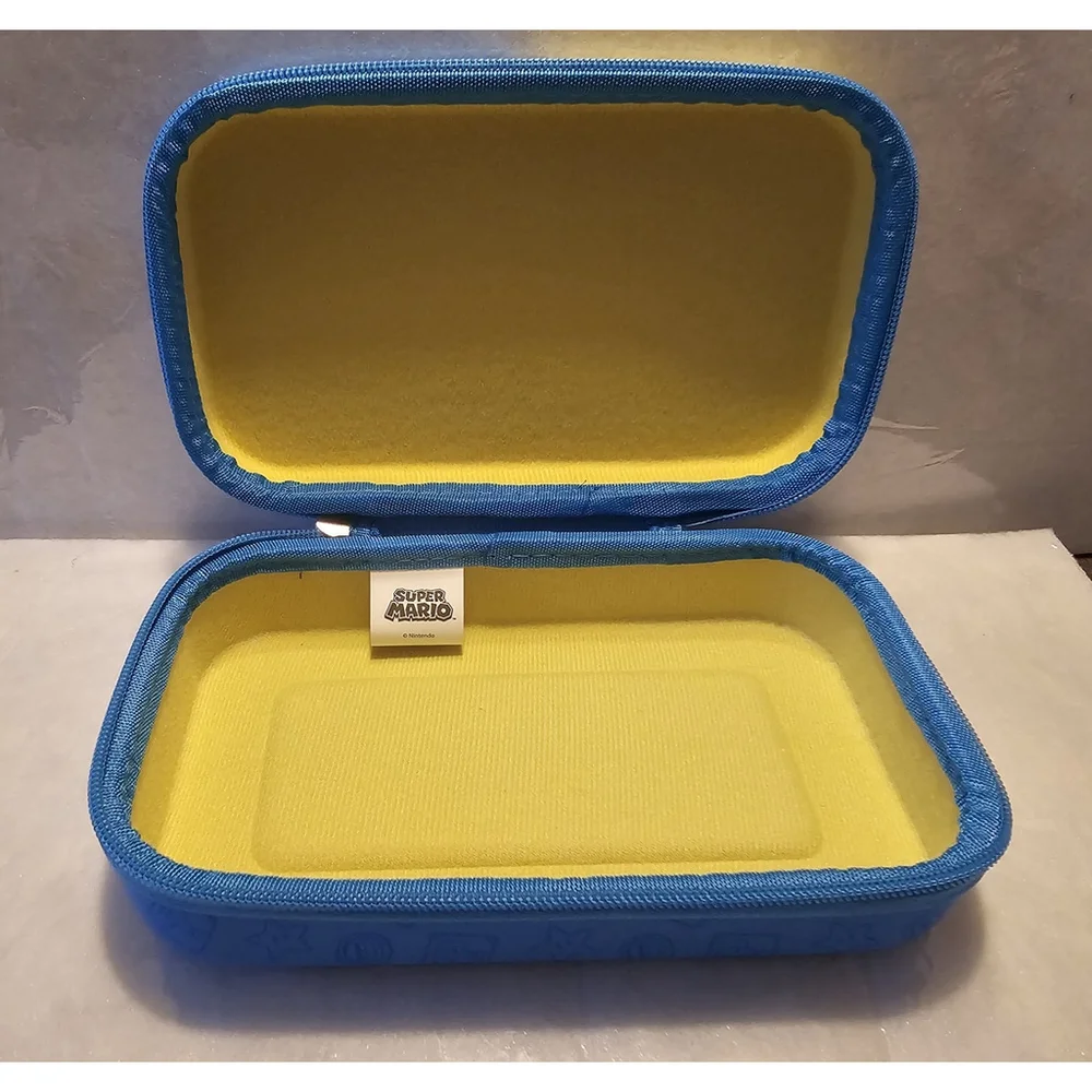 Super Mario Bros School Molded Pencil Box Case Pouch Bag Nintendo Video Gamer
